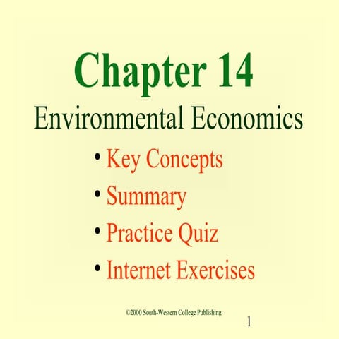 14 environmental economics