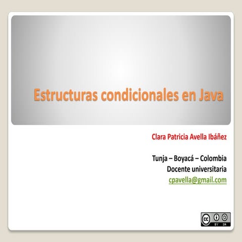 14 Curso de POO en java - estructuras condicionales