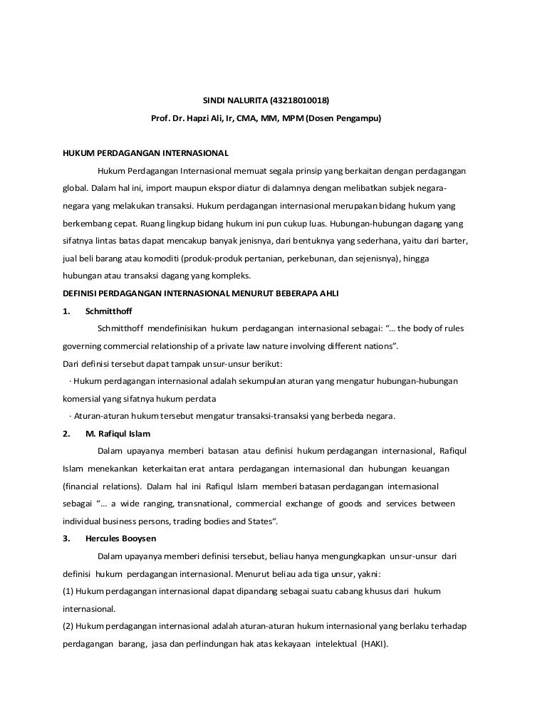 14 Hbl Sindi Nalurita Hapzi Ali Hukum Perdagangan Internasional
