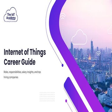 Internet of Things (IoT) Roadmap 2026 : Complete Guide | PDF