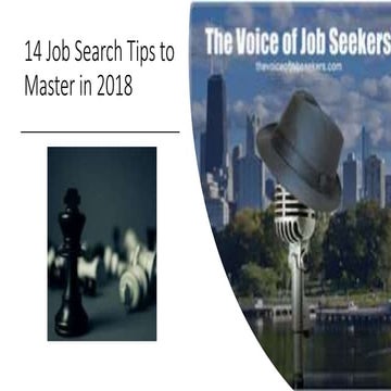 14 Job Search Tips to Master in 2018 (presentation)