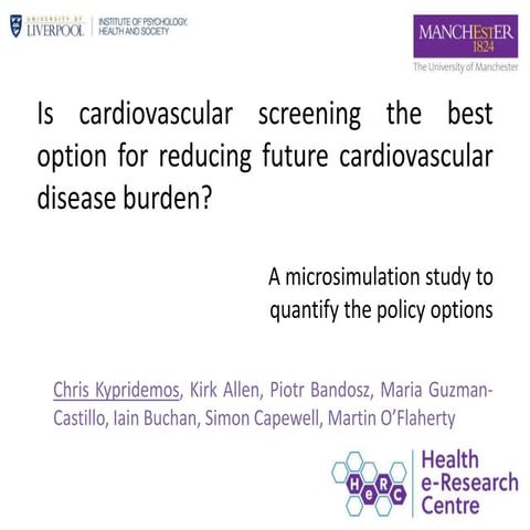 Is cardiovascular screening the best option for reducing future cardiovascula...
