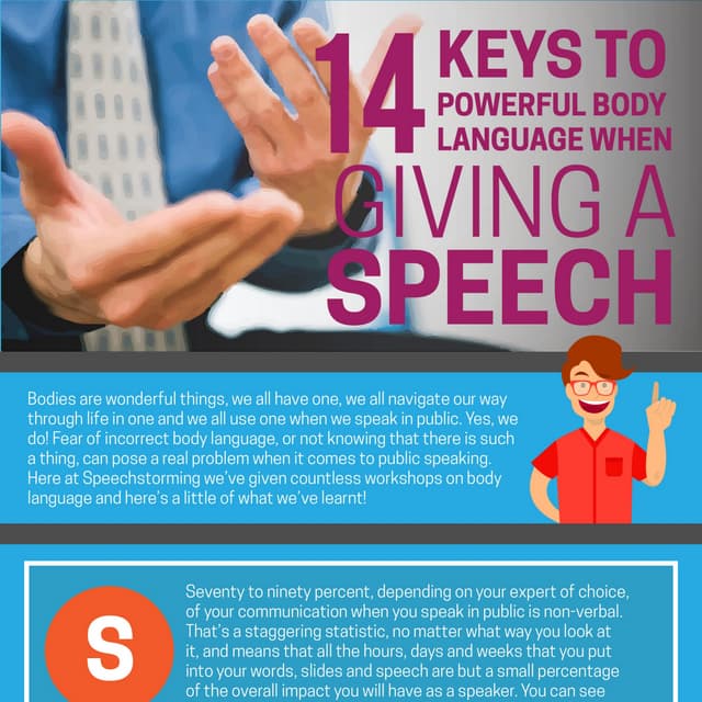 14 keys to powerful body language when giving a speech