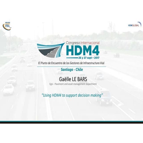Uso de HDM-4 para apoyar la toma de decisiones | PDF