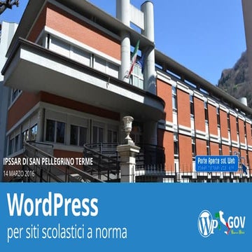 WordPress per siti scolastici a norma: dominio, hosting e strumenti