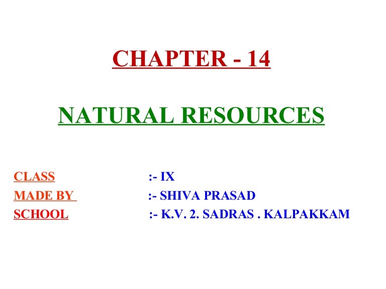 Natural Resources
