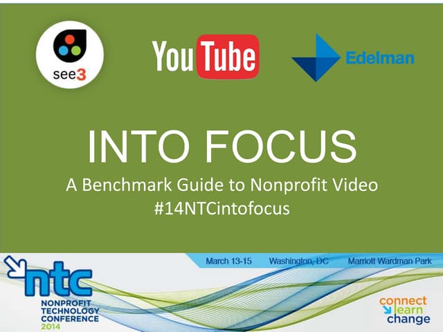 Into Focus - A Benchmark Guide to Nonprofit Video