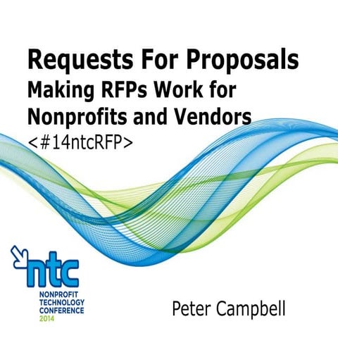 Requests For Proposals: Making RFPs Work for Nonprofits and Vendors