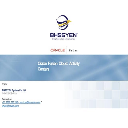 14 Oracle Fusion SaaS Activity Center in Cloud HCM.pptx