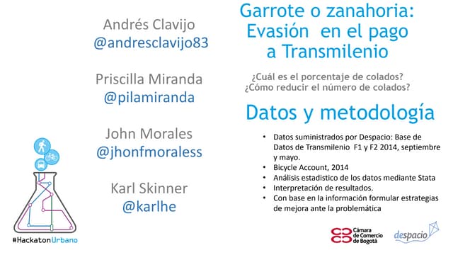 Hackaton Urbano- Garrote o zanahoria