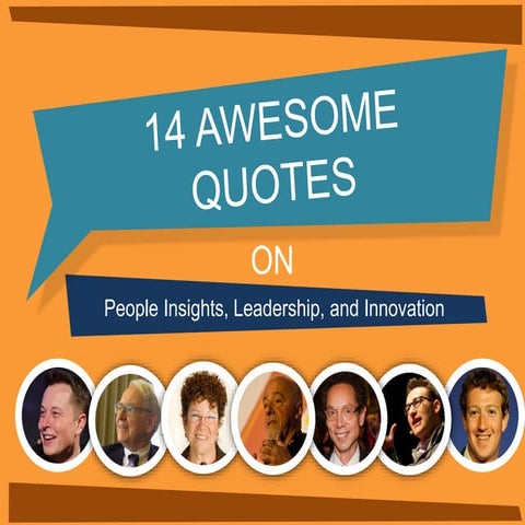 14 Awesome Quotes on People Insights, Leadership, and Innovation