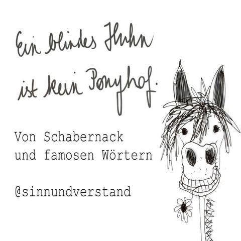 Ein blindes Huhn ist kein Ponyhof: Von Schabernack und famosen Wörtern