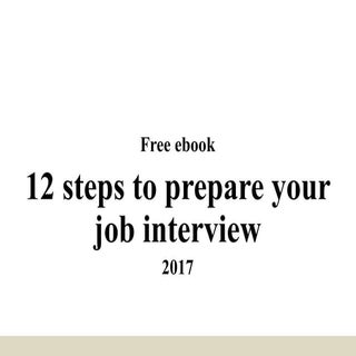 12 steps to prepare job interview
