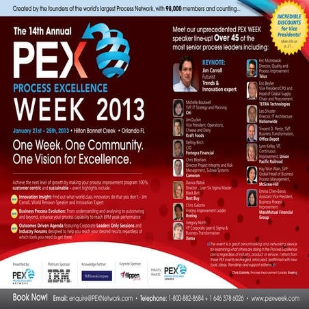 14th Annual Process Excellence Week 2013
