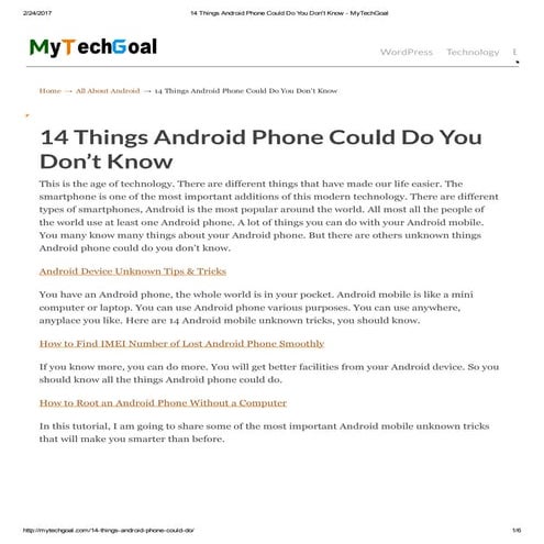 14 things android phone could do you don't know