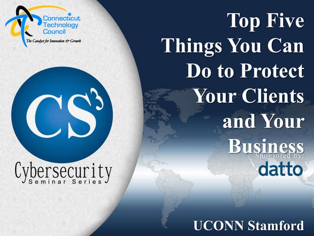 Cybersecurity Seminar Series - March 30