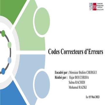 Code Correcteurs d'Erreurs : Code linéaire, code cyclique , code goppa ...