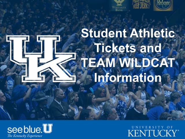 "see blue." U 2015 | Student Ticket Information