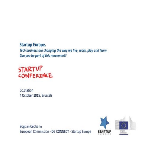 Startup Europe - Startup Conference