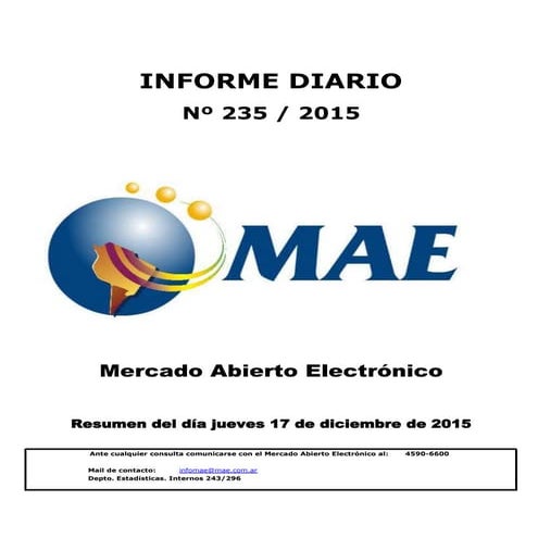 MAE - Informe diario 17-12-2015