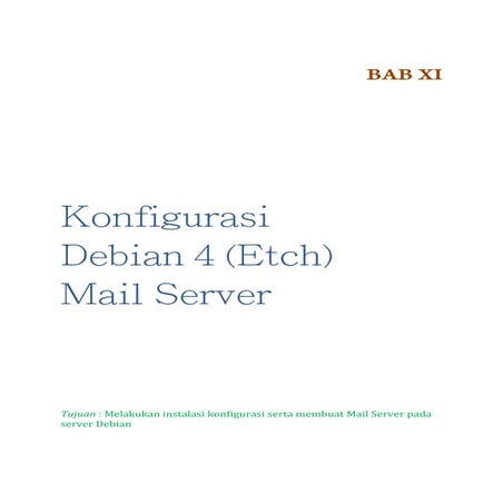 konfigurasi mail server