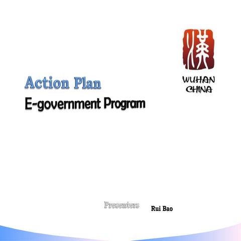 [2015 e-Government Program] Action Plan : Wuhan(China)