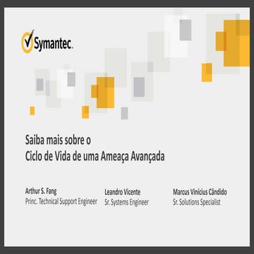 Be Aware Symantec Webinar  - Wednesday, September 16, 2015