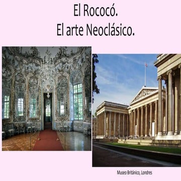 15. Rococó y arte neoclásico