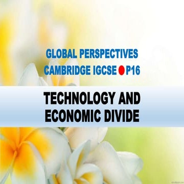 GLOBAL PERSPECTIVE CAMBRIDGE IGCSE: CONFLICT AND PEACE | PPTX