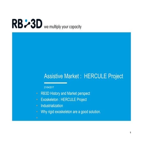 [Skolkovo Robotics V] Assistive Market: HERCULE Project