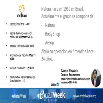 Joaquin Maqueda - eRetail Week Buenos Aires 2018