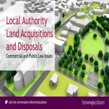 Local authority acquisition and disposal of land - July 2019