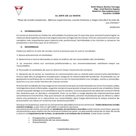 15.  el arte de la venta