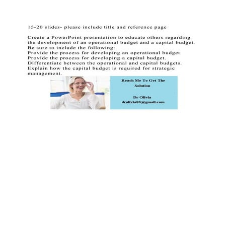 15-20 slides- please include title and reference pageCreate a Po.docx