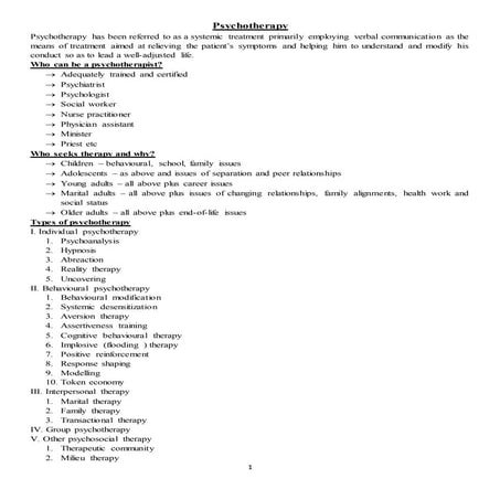 Psychotherapy