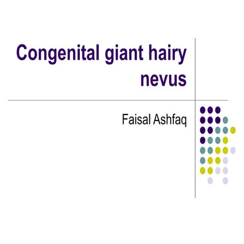 congenital melanocytic nevus diagnosis and treatment
