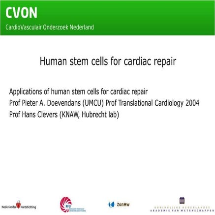 Presentatie Prof. dr. Doevendans en Prof. dr. Clevers