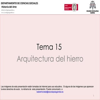 T.15 Arquitectura del hierro