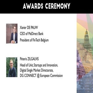 Awards ceremony - FinTech Belgium S...