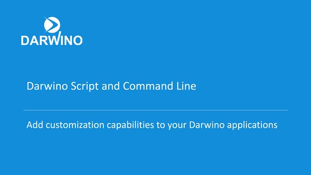 15   darwino script & command line