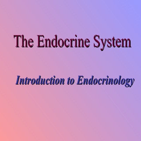 15. introduction to endocrinology