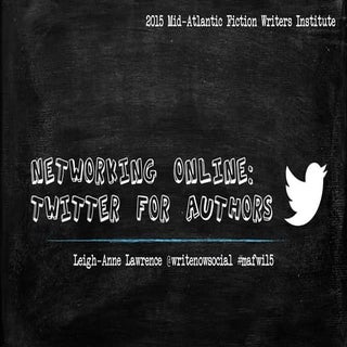 Networking Online: Twitter for Authors
