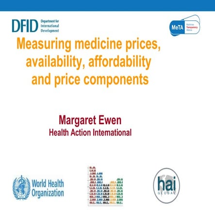 Measuring Medicine Prices