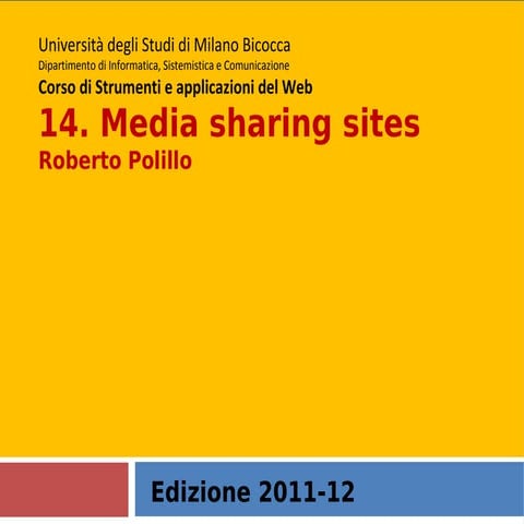 15. Media sharing sites
