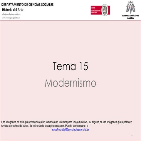 15. modernismo