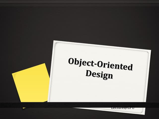 15 object orienteddesign