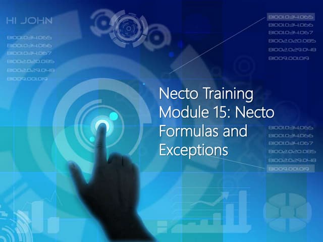 15  - Panorama Necto 14 formulas, exceptions - visualization & data discovery...