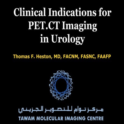 Arab Health 2011: PET/CT Imaging in Urology