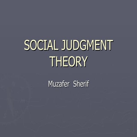 Social Judgment Theory