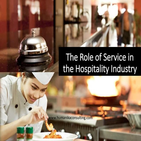 15 the role of service in the hospitality industry